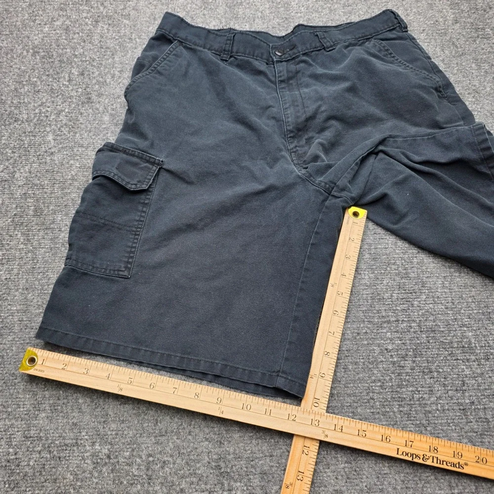 Dickies Cargo Shorts Mens 34 Black 100% Cotton Heavyweight Workwear Casual Skate